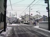 神明橋、大雪