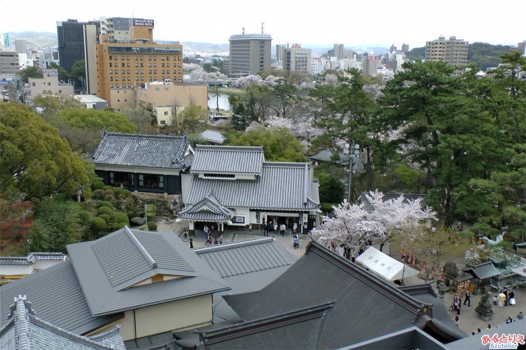 岡崎城からの眺め(東側)