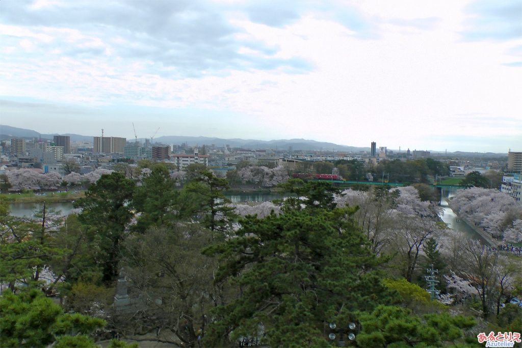 岡崎城からの眺め(南側)