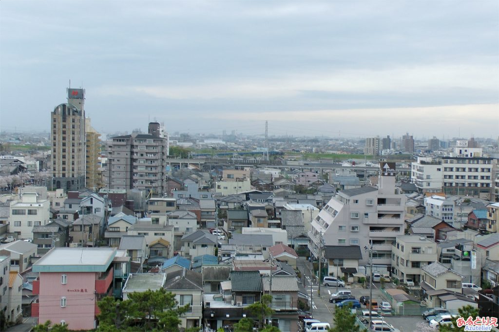 岡崎城からの眺め(西側)